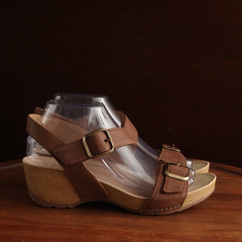 Dansko Sandals Womens SZ EU 38 US 7.5-8 Brown Trinity Comfort Coastal Boho Shoes